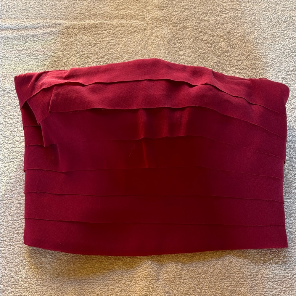 Armani Collezioni Fuchsia Strapless Bustier Top - Picture 2 of 10
